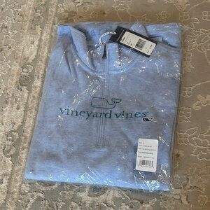 NWT Vineyard Vines Light Blue Saltwater Quarter Zip